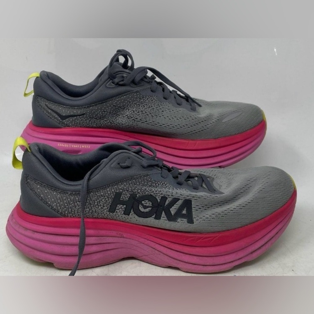 Hoka One One Womens Bondi 8
1127952-CSRW Gray Pink Sneaker